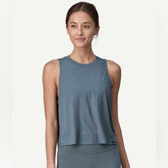 Patagonia Tops - NWT WOMENS PATAGONIA Capilene Cool Trail Cropped Tank - Utility Blue XL